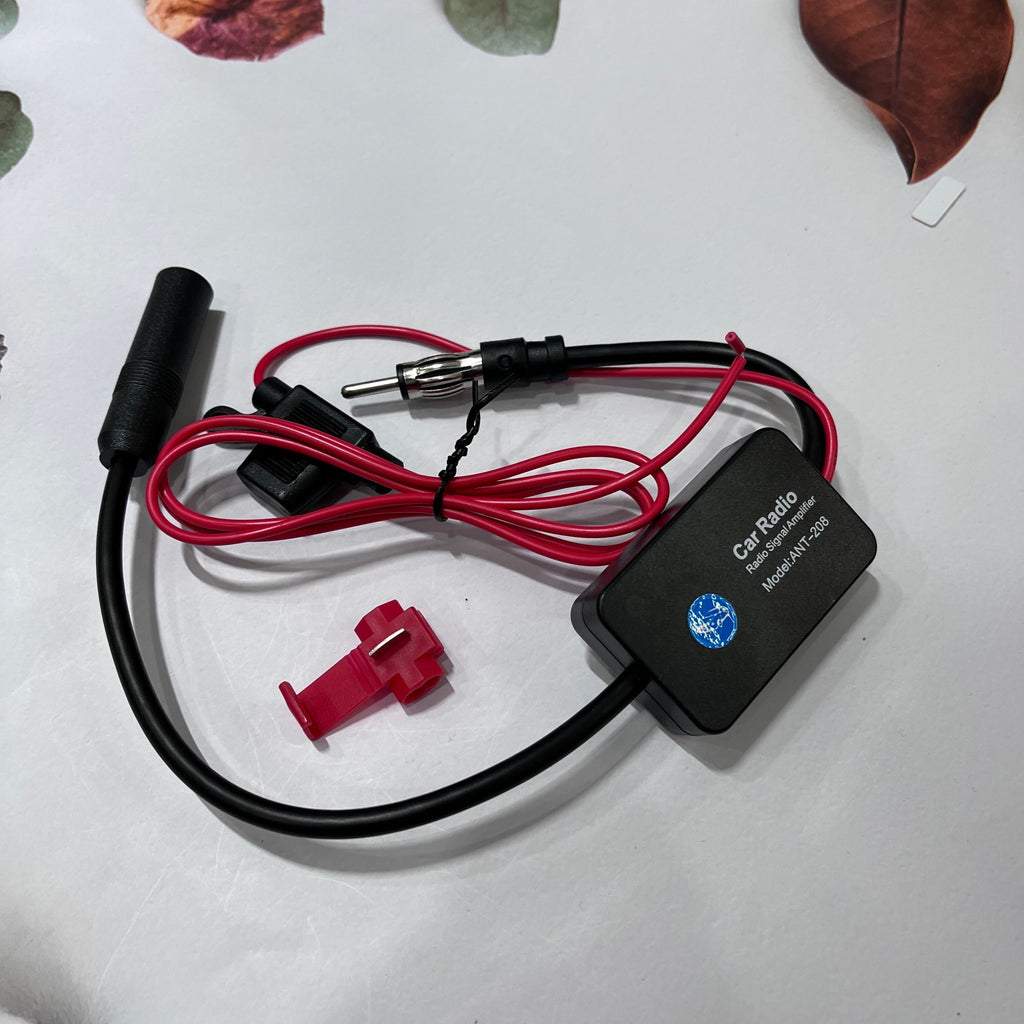 Active Car FM Radio Antenna Amplifier – 12V FM Signal Booster, External Auto Accessory for Enhanced Radio Reception