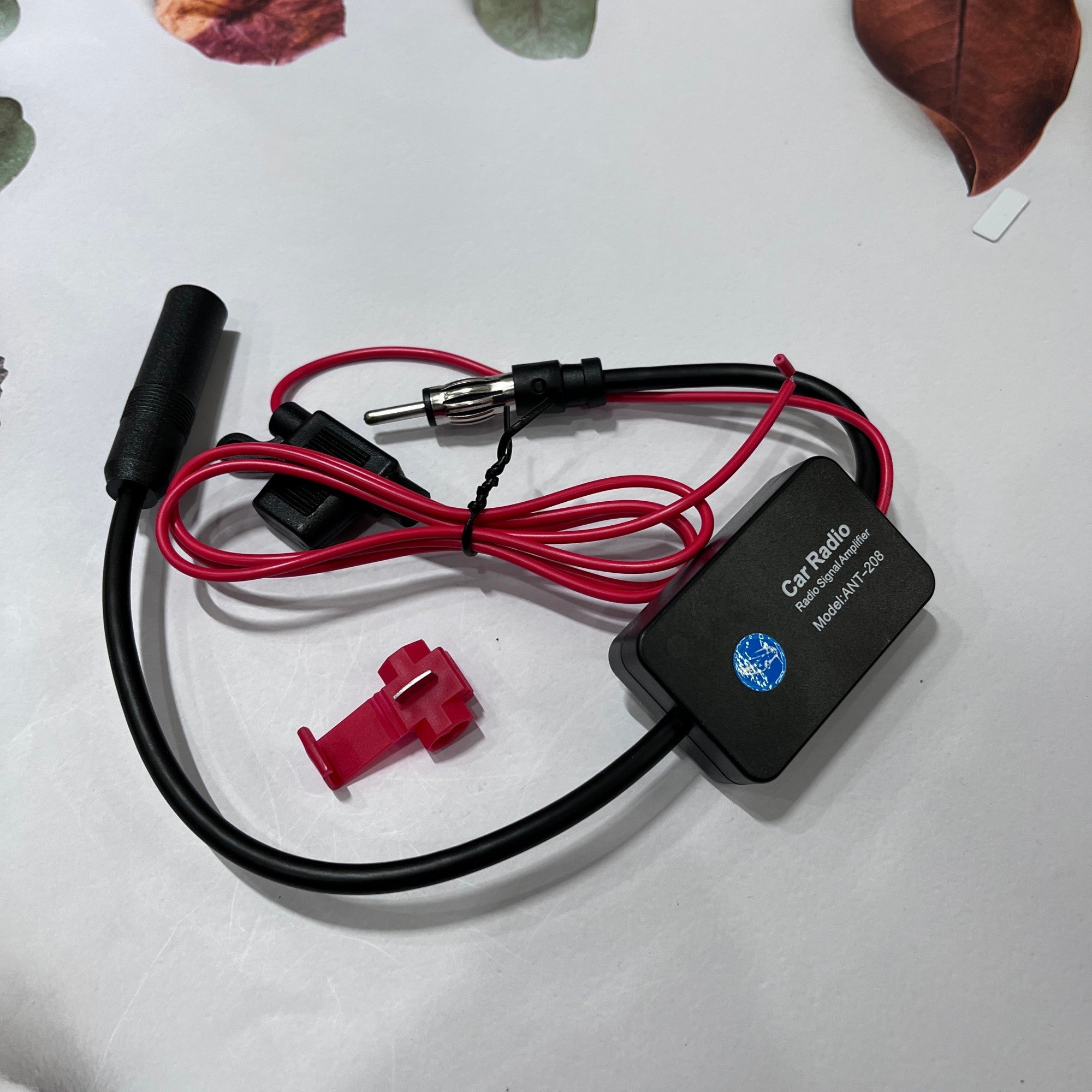 Active Car FM Radio Antenna Amplifier – 12V FM Signal Booster, External Auto Accessory for Enhanced Radio Reception