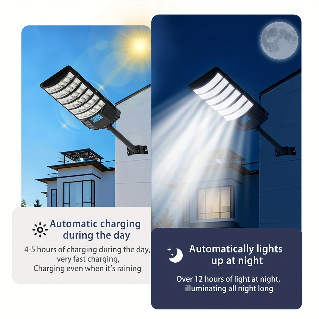 Zero Electricity Cost Professional Solar LED Light, 270° Wide Angle IP65 Heavy Duty Security Sensor Light | Suitable for Farm, Driveway, Garage, Patio, Fence, Deck, Pool, Shed, Wall and Winter-Use Remote Dimming | Christmas & Black Friday Special Offer