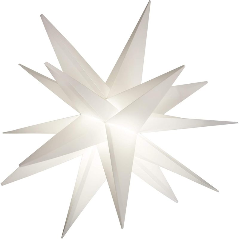 1/2-Pack 3D Star Pendant Light – Modern White Paper Lantern Hanging Light, Suitable for Bedroom, Party, Wedding Decoration – Wedding, Room Atmosphere Creation – Easy-to-Hang Design