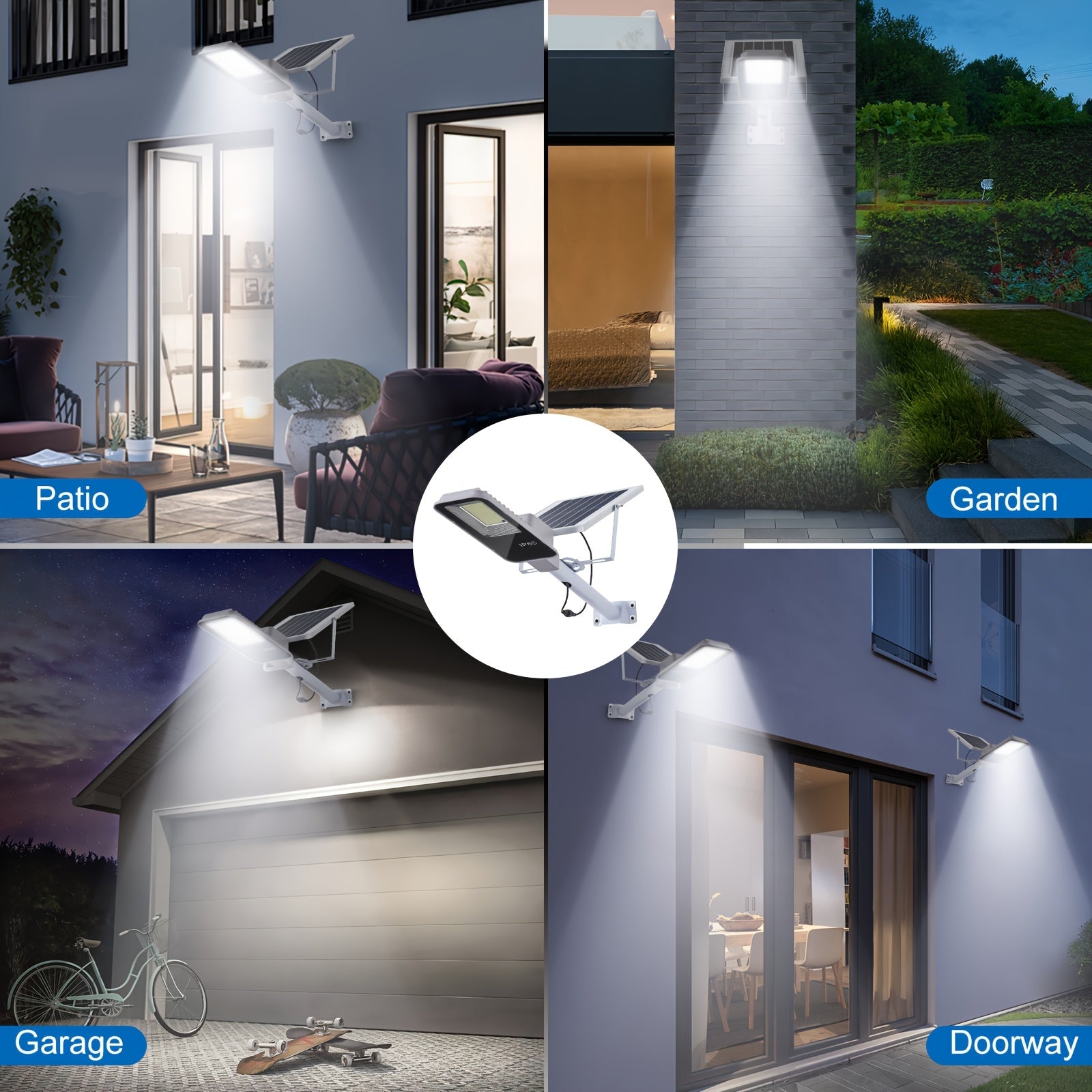 Solar LED Street Light, 1/2/4 Pack 6500K Dimmable Waterproof LED Solar Wall Light, 6000mAh LED Street Light with Remote Control, Motion Sensor, 357 High-Brightness LED Beads Outdoor Solar Street Light, Perfect for Courtyards, Walls