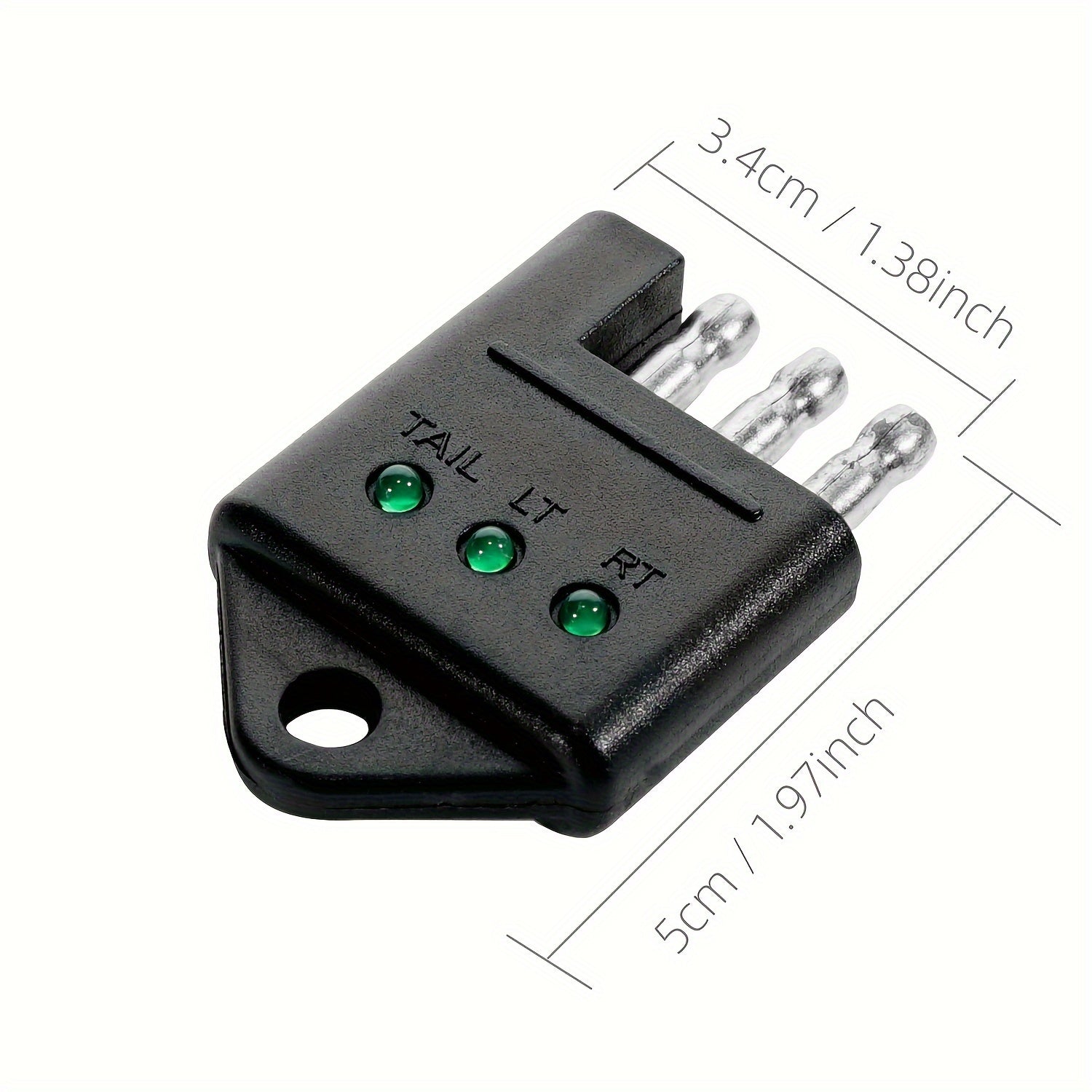 4-Way Trailer Tester Connector – Trailer Wiring Tester, 4-Pin Trailer Light Circuit Tester, Auto Accessory