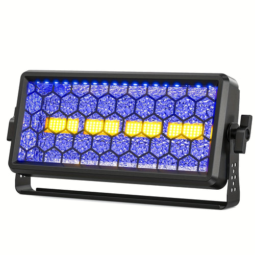 150W RGB LED Stage Light Bar, Supports DMX Control with 4 COB / 36 LEDs – Single/Multi-Color Wall Washer Effect, Voice Control, Compatible with XLR/RDM Interface, Suitable for DJ, Theater, Wedding, Concert (Linear Dimming, Plug-Type)