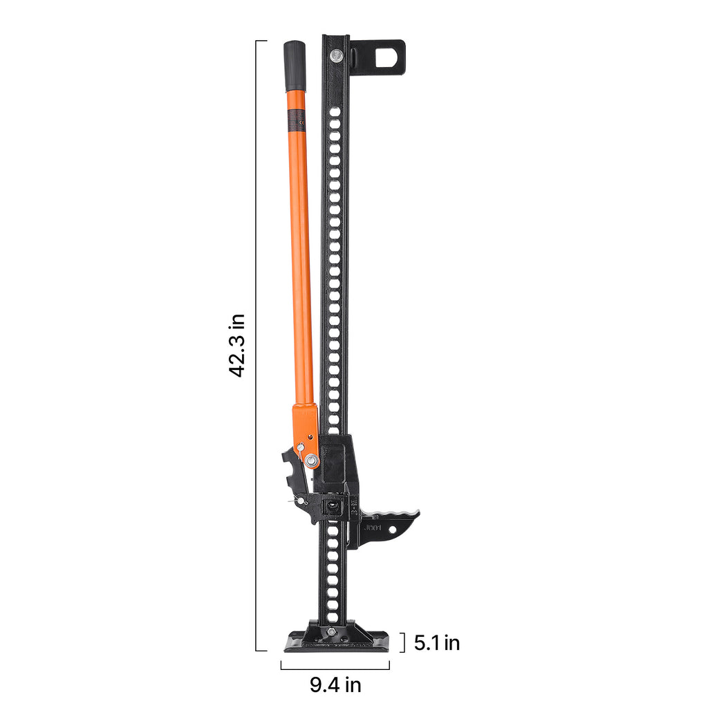 VEVOR 34/36/42 Inch Off Road Farm Jack Hoist, 7000 lbs Heavy Duty High Lift Tractor Vehicle Winch