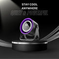 Portable Desktop Fan, 100 Speed Levels Rechargeable with 5 Gear Speed Selection, Quiet Operation Adjustable Fan Head, Compact USB Design Ideal for Home Office Bedroom Outdoor Use