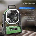 New Wireless Portable Stepless Speed Outdoor Camping Fan, Handheld Hiking Fan, Lightweight Mini Desktop Fan, Long Endurance LED Lighting Fan Lamp, Dorm Night Light, Invertible Hanging Fan Light for Fishing Camping Tent