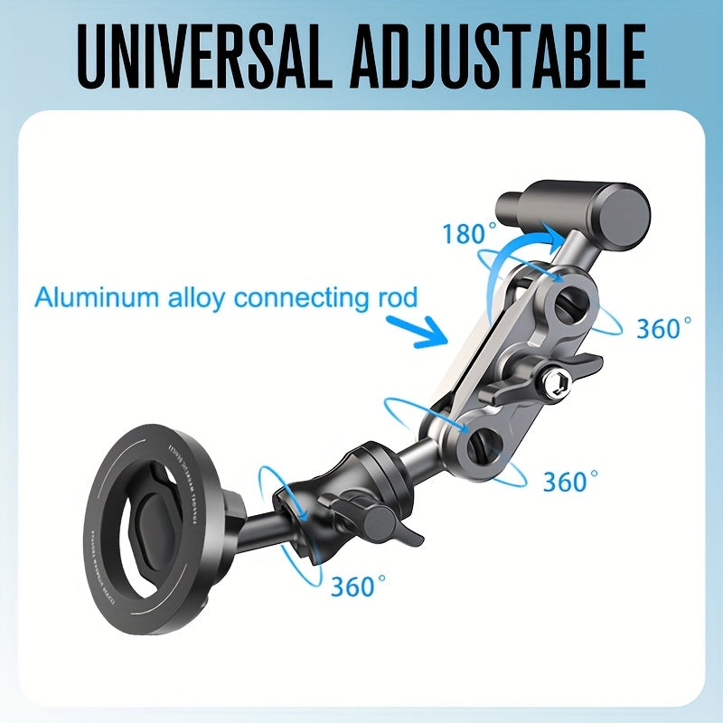 Off-Road Magnetic Phone Holder, Universal Car Off-Road A-Pillar Handle Magnetic Phone Mount, Truck A-Pillar Phone Holder, Aluminum Alloy Support Rod Car Phone Mount