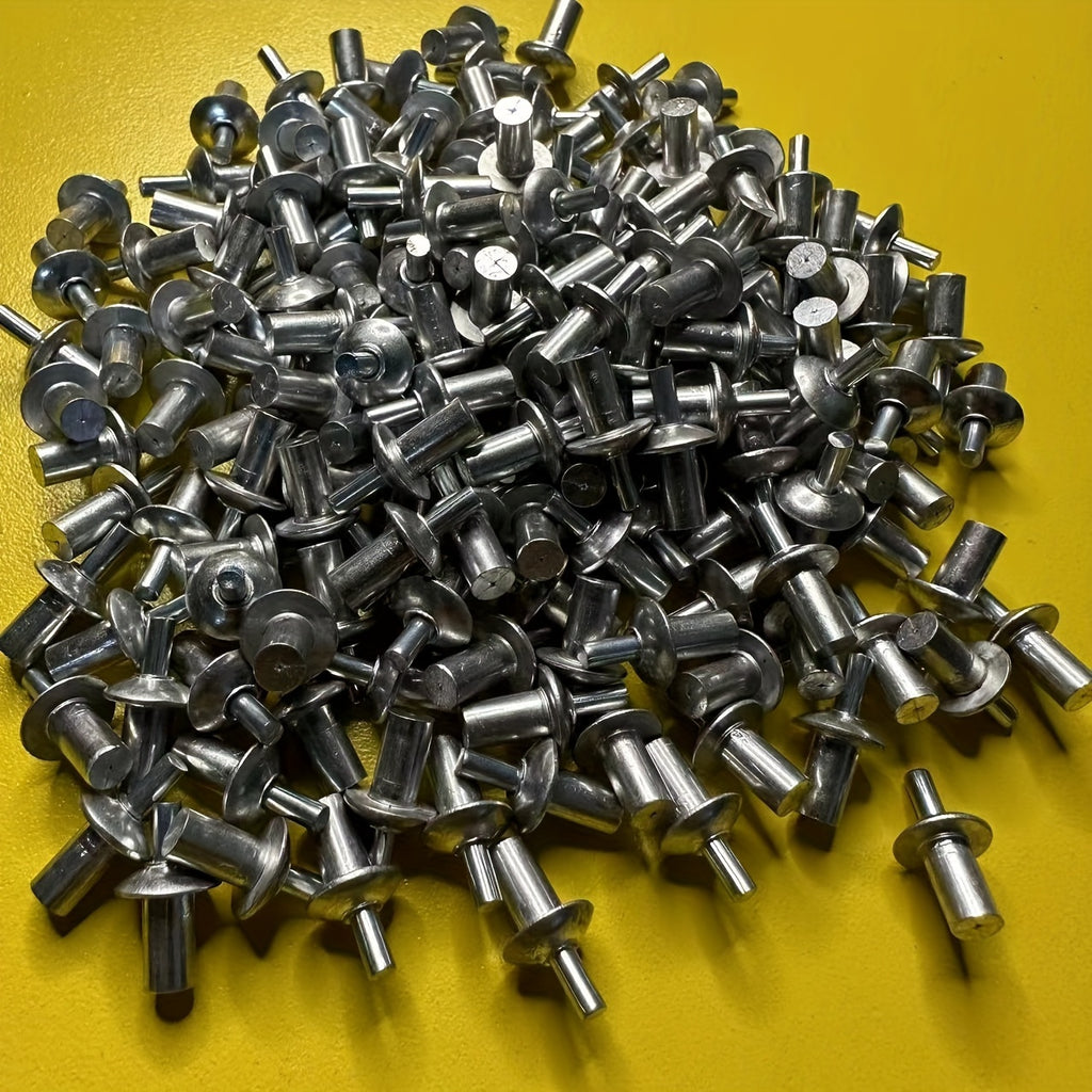 50/100/200PCS Drive Rivets, Knock-in Mushroom Head Self-Plugging Rivets, Hammer Drive Expanding Aluminum Rivets, Dome Head Aluminum Drive Rivets