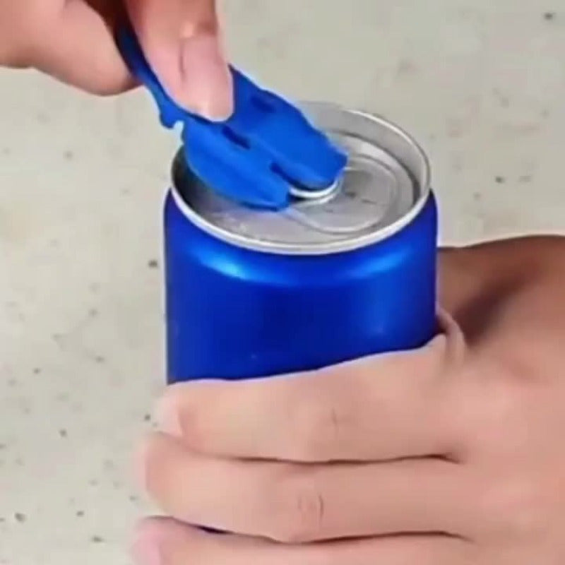 Two Durable Plastic Can Openers - Ergonomic Easy-Grip Design, Leak-Proof & Portable, Ideal for Camping, Picnics, BBQs, College Parties - Kitchen & Outdoor Drink Accessories, Camping Tools, BBQ Gear, Reliable Can Opening Solution
