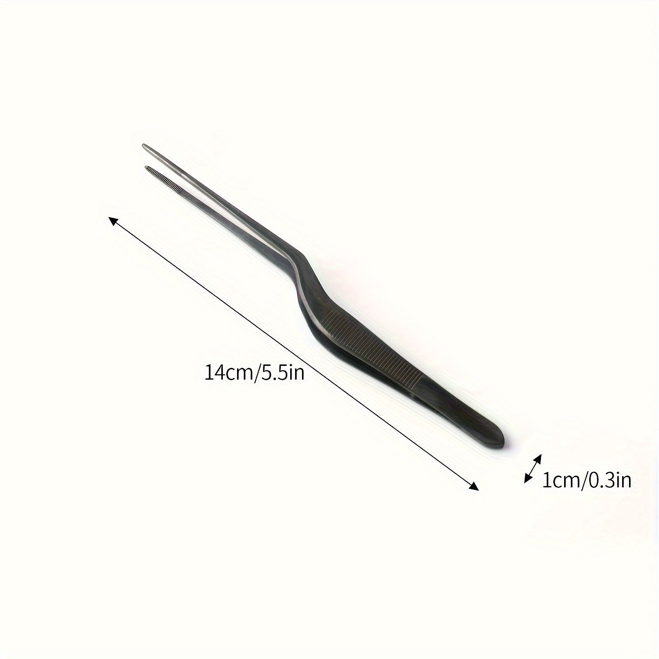 1PC/4PCS Cake Decorating Tweezers, 430 Stainless Steel Molecular Cuisine Plating Tongs, Chef Kitchen Plating Decor Tools
