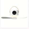 Remote Control Hanging Ceiling Fan, USB Rechargeable Portable Outdoor Fan with LED Ambient Light, Large Capacity Battery Long Lasting, High Speed Personal Fan, Fast Cooling Fan for Summer Camping