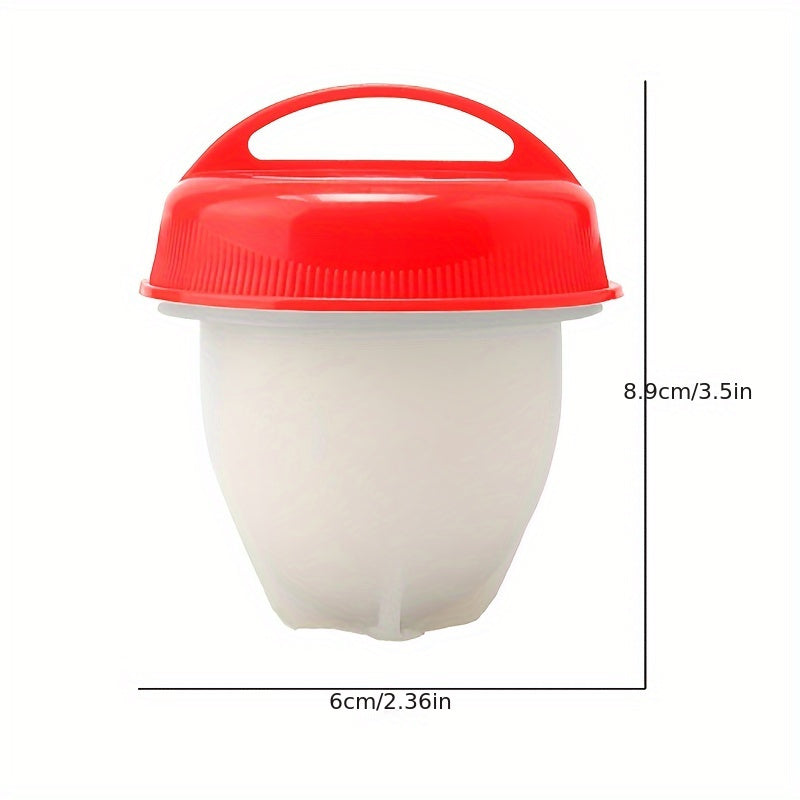 2-Piece Non-Stick Silicone Egg Cooker, Easy Boiling & Steaming Kitchen Gadget for Perfectly Cooked Eggs