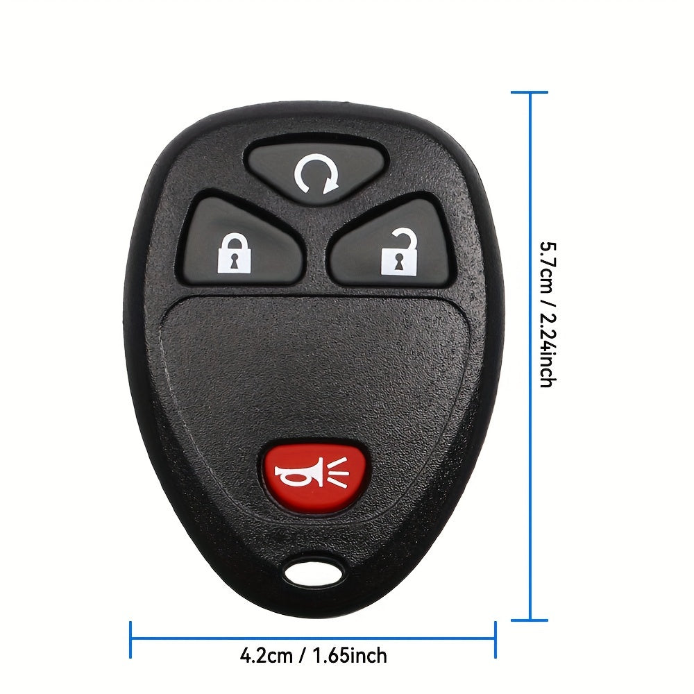 KEYYOU Replacement Key Shell – Compatible with Chevrolet, Buick, GM, Chevy Spark, Chevy Traverse & Buick Rendezvous (2006-2011), Includes Blank Key Case