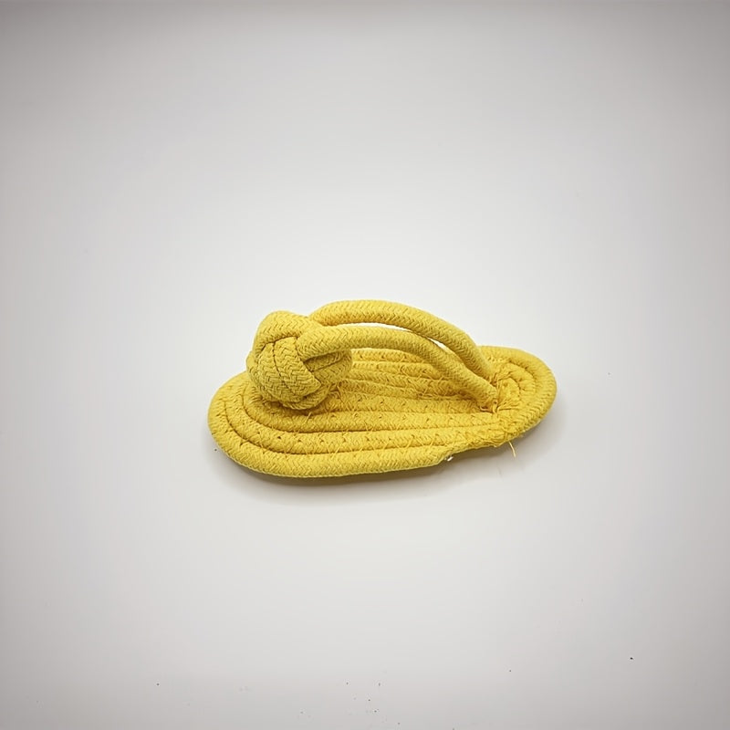 编织宠物狗玩具，小狗磨牙玩具，自嗨解闷磨牙棒，耐咬绳结狗狗玩具，中/小型犬玩具（鞋）