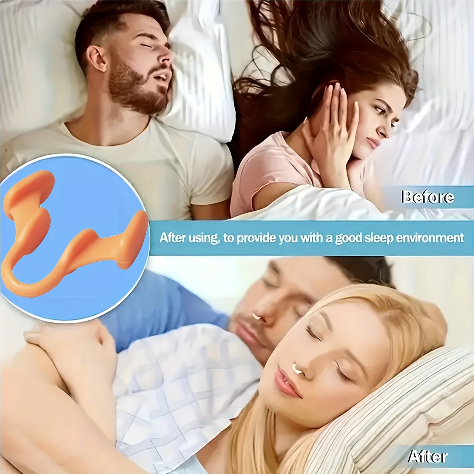 4个助眠鼻腔扩张器 - 提高氧气流量，睡眠质量，防鼾解决方案，无需电力或电池