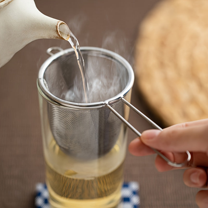 Stainless Steel Tea Infuser Single Ear Hanging Tea Strainer Filter Home Tea Ceremony Accessories