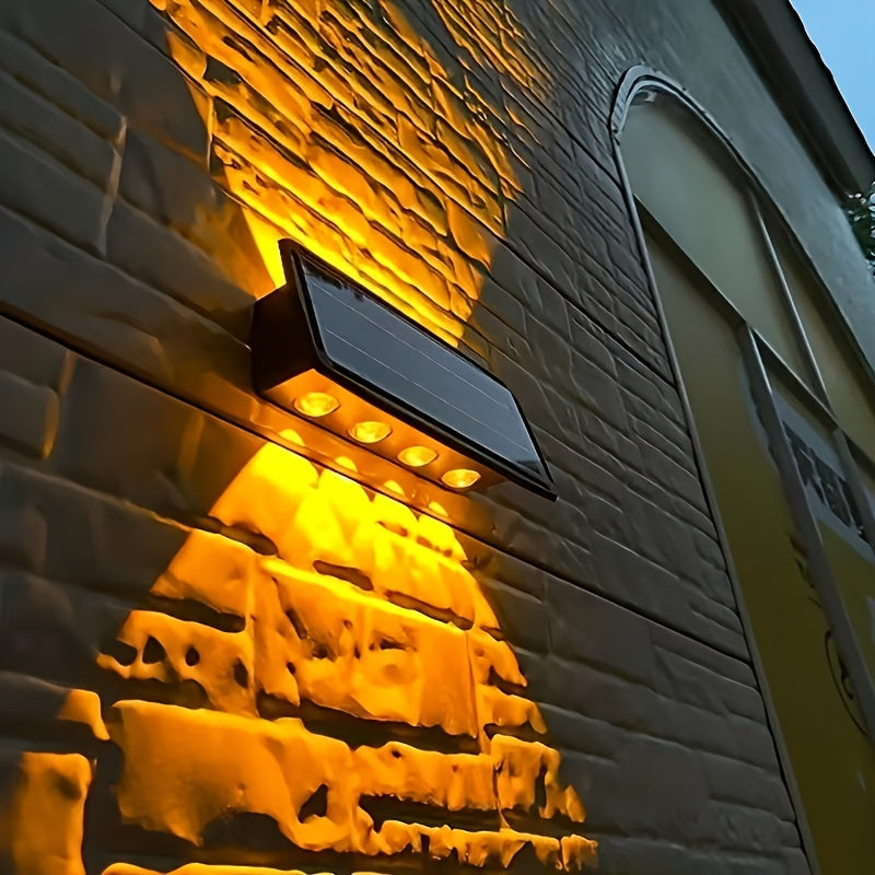 10-Head New Solar Atmosphere Wall Light, Outdoor Decorative Garden Courtyard Wall Light, Waterproof Wall Light, Outdoor Wall Washer Light