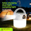 1 set solar camping light, foldable LED spotlight, portable lighting lamp, home emergency light, outdoor camping light, solar camping light, LED bulb light, solar dual charging, compact design, maximum brightness 500 lumens