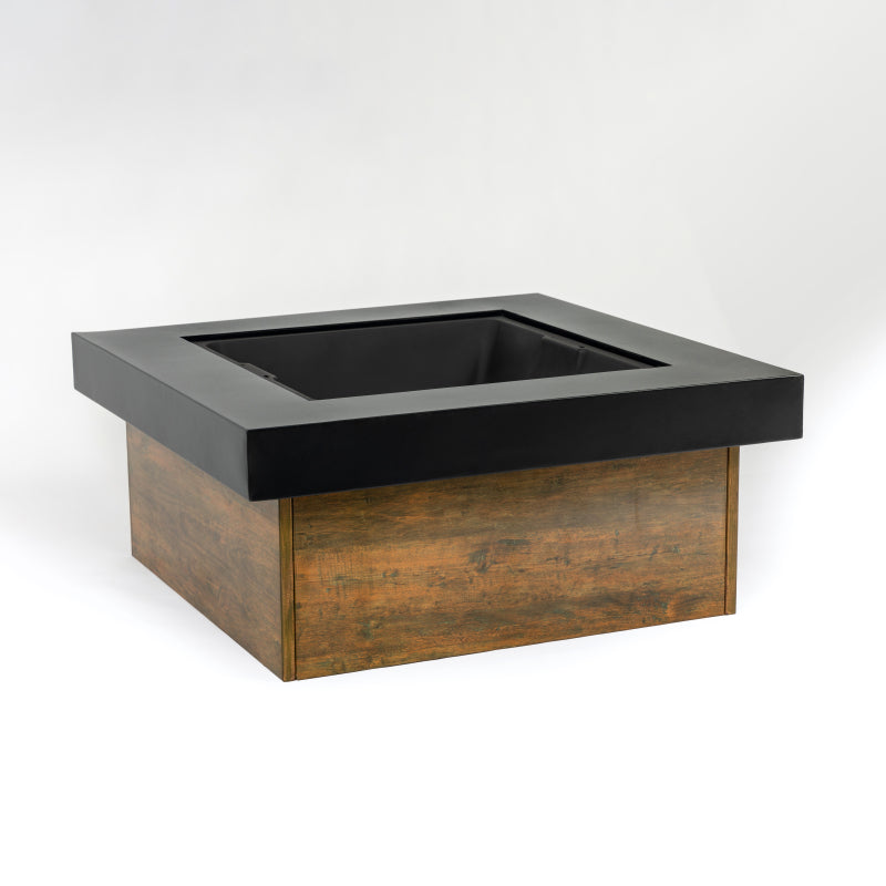 36-Inch Iron Fire Pit Table, Wood Burning Fireplace