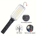 1 LED Work Light, Rechargeable Work Light, Handheld Flashlight, Magnetic Handheld Work Light, Outdoor Car Inspection Light with Hook for Auto Repair Emergencies, Car Inspection Light
