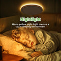 12-Inch LED Embedded Ceiling Light 3 Modes, Night Light 1800K Warm Light, Ultra-Thin 2700K-6500K Modern Ceiling Light, Suitable for Bedroom, Kitchen, Dining Room, White