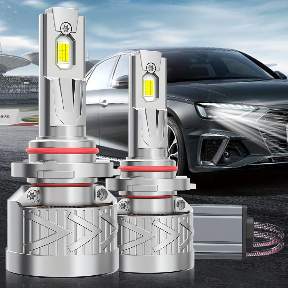2 LED Lights High Power H1-C035 H4/H7/H1/9003/HB2/H11/9005/9006/H9/H8, 50000 Lumens, 380W, 6500K 800% Brightness 5750 CSP Chip, Vehicle Headlights 12V