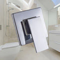 1Pc Plated Solid Brass 4-Way Square Wall Mounted Concealed Shower Faucet