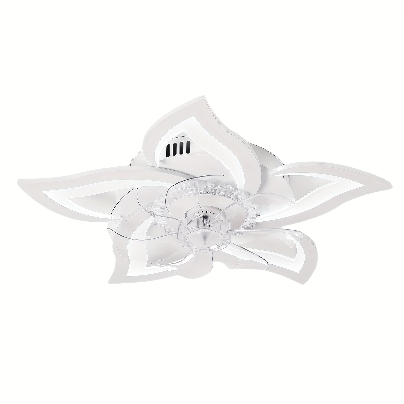 27 Inch Flush Mount Ceiling Fan with Light, Low Profile 6 Speed Adjustable, 3 Color Dimmable, Remote & App Control Modern Ceiling Fan Light, Perfect for Bedroom, Living Room & Home Decoration