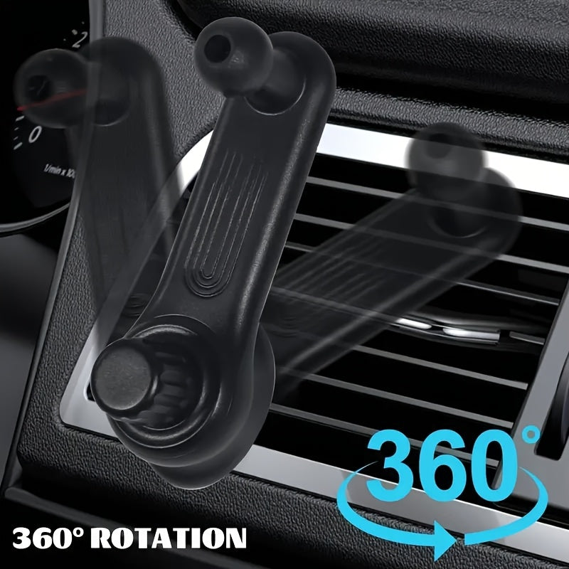 Upgraded Universal Car Phone Holder, ABS Material, 360° Rotating Breathable Handle, Suitable for All Vehicles, Stable & No-Shake Navigation Mount