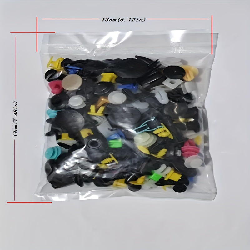 50/100/200-Piece/Set Durable Plastic Retainer Clips – For Car Fenders, Bumpers, Doors & Interiors – Push-Type Fasteners for Securely Fixing Panels and Liners
