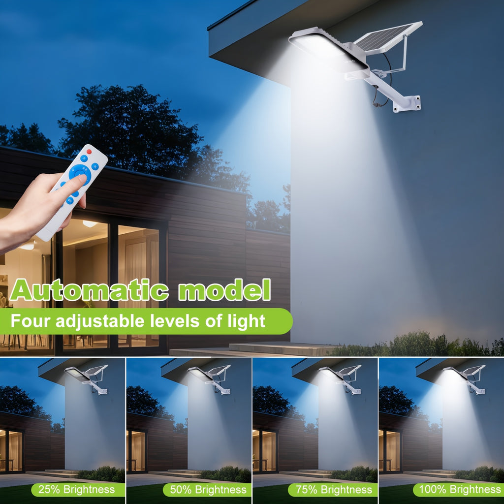 4/2/1 Pack Solar Street Light with Mounting Bracket, Dimmable LED Smart Light, 13.78-Inch Expanded Solar Panel Efficiently Collects Solar Energy, Long Distance, Light Sensor Activation, Fully Solar Powered, Energy Saving, Suitable for Harsh Weather