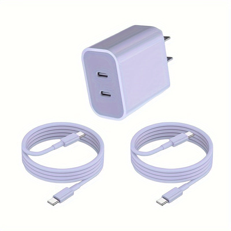 for iPhone 15 Fast Charger, 20W USB C Charger for iPad Charger Block with 6ft Type C to Type C Charging Cable for iPhone 15/15 Pro Max/15 Pro/15 Plus/iPad Pro/iPad Air and More