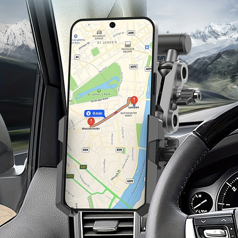 New Off-Road Vehicle Phone Holder, Universal Off-Road A-Pillar Handlebar Armrest Phone Holder, Truck A-Pillar Phone Holder, Car Aluminum Alloy Support Rod Phone Mount