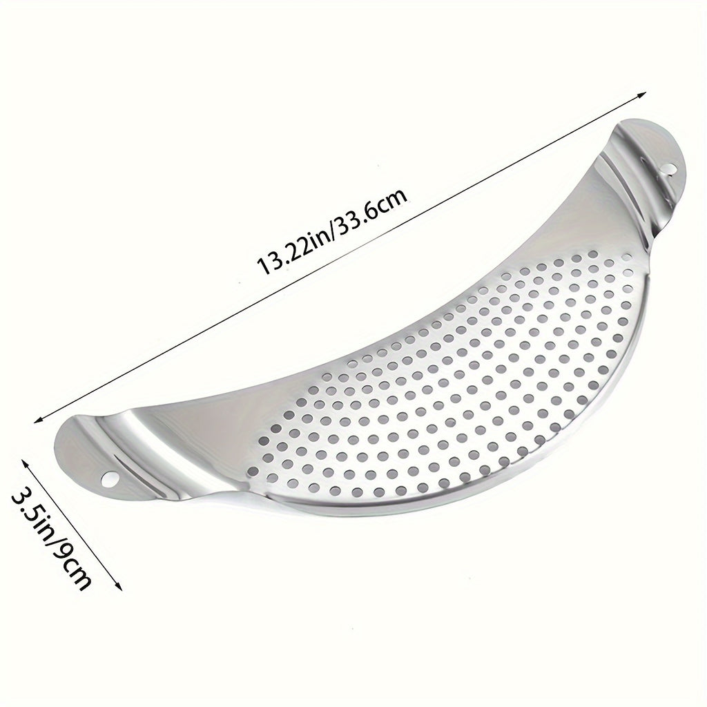 Stainless Steel Kitchen Filter with Handle, Food Safe Vegetable Washing Colander, Durable Design Convenient Kitchen Sink Drain Strainer, Fashion Kitchen Gadget