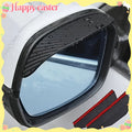 2Pcs Carbon Fiber Texture Car Side Mirror Rain Deflector - For Windproof Sun Visor, Reduces 90% of Raindrops, Enhances Clear Visibility, Sporty Style Exterior Upgrade, Mirror Rain Cover, Car Side Mirror Rain Cover, Car Window Rain Guard