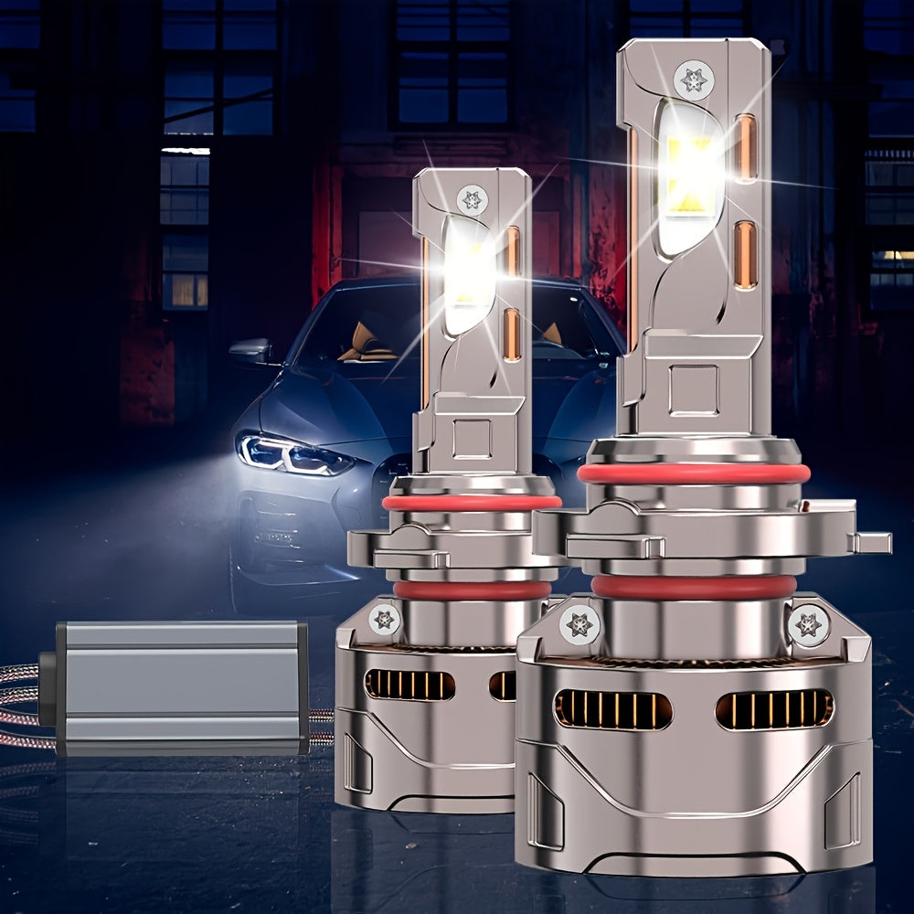 2-Pack H11 Car LED Light Bulbs, LED Headlights, 57260 Lumens, Canbus Error-Free, 360° Beam Angle, H1, H4, H7, H11, CSP Chip, Aluminum Housing, HB3/9005, HB4/9006, HIR2/9012, Easy to Install, 12V/24V, Compatible with 99% of Cars - B71