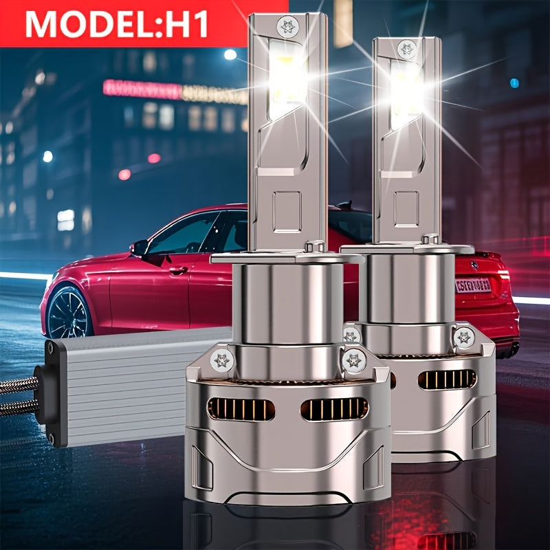 2-Pack H7 Car LED Headlights High Brightness LED Bulbs 57846 Lumens 1000% High Beam Brightness Increase H1 H4 H7 H11 HB3/9005 HB4/9006 HIR2/9012 Models Easy Installation No CANBUS Error - B83