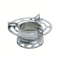 Outdoor Camping Aluminum Alloy Windproof Burner, Portable Stove Lid Concentrator for Rapid Heating, Ideal for Outdoor Camping and Picnic Cooking (Stove Not Included)