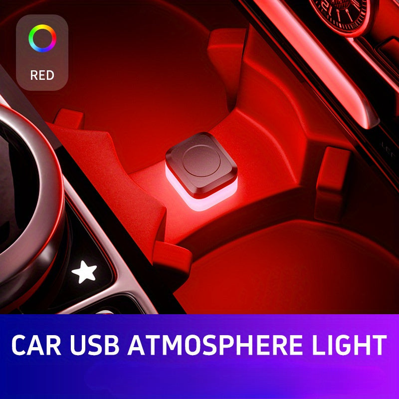 LED Ambient Light with USB, 4 Colors, for Indoor Decoration & Small Illumination, No Battery Required