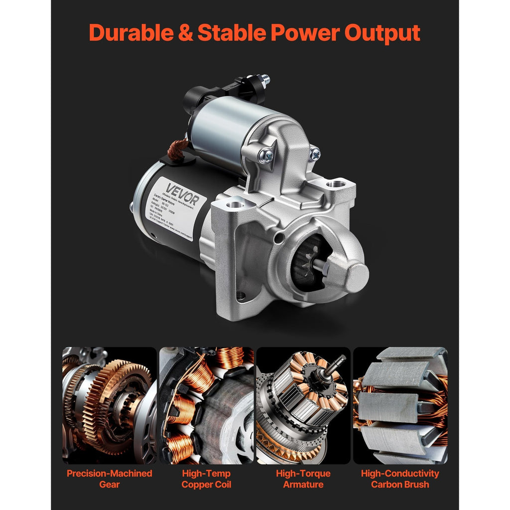 VEVOR Starter High Torque Starter Motor, Compatible with Cadillac Chevy GMC 10910 M000T24072