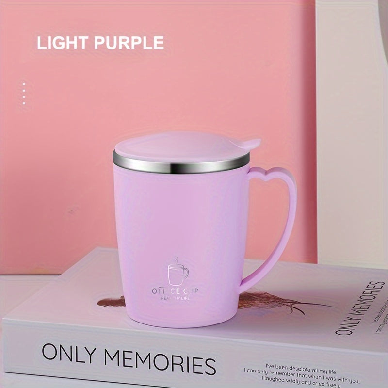 304 Stainless Steel Double Wall Insulated Water Mug, Colorful Double Layer Coffee Cup