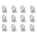 12-Pack LED Ceiling Light 6-Inch Recessed Light, Single Color Downlight, 12W 960 LM Dimmable, Home Lighting, Accent Light, Modern Fixture, Durable LED, High Lumen Output, Downlight Fixture, Ceiling Light, Black or Silver Trim Available