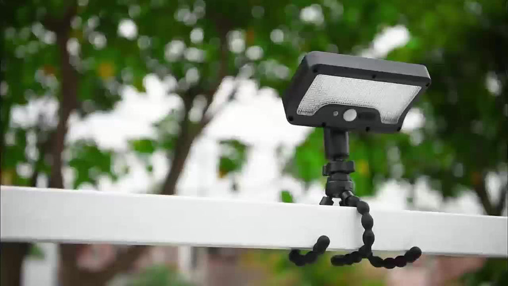 2PCS Commercial Street Solar Motion Sensor Light, Solar Wall Light with Foldable Flexible Bracket, 92LED Street Light, 3 Modes Auto On/Off, Security Lighting for Outdoor Tree Branches, Tents, Camping, Tables, Walls, Streets, Gardens