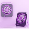 Portable USB Rechargeable Fan, Desktop and Wall Mount Dual Use Design, High Airflow 3 Speed Adjustable, Quiet Operation, Ideal for Home Office Bedroom Dormitory, Perfect Summer Gift