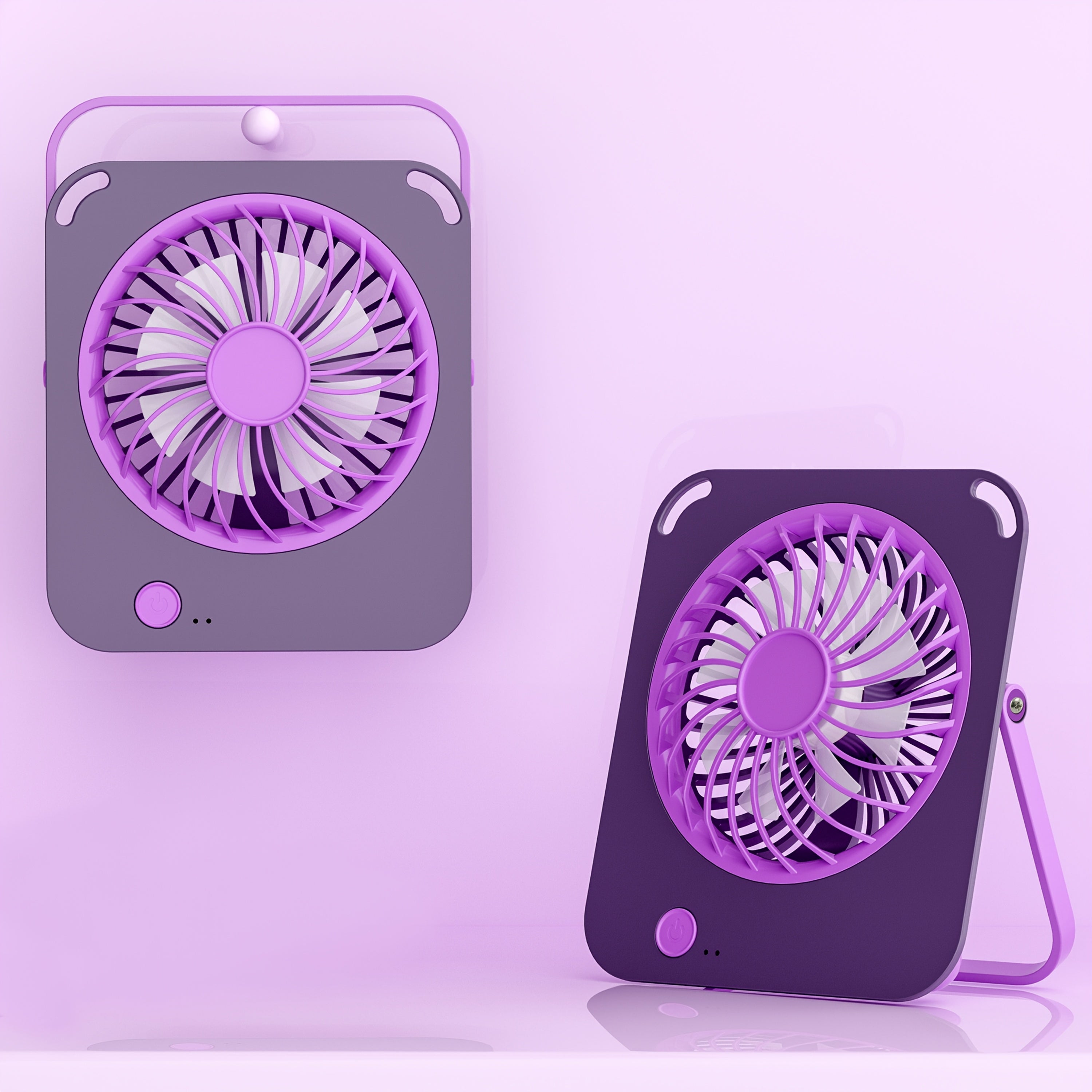 Portable USB Rechargeable Fan, Desktop and Wall Mount Dual Use Design, High Airflow 3 Speed Adjustable, Quiet Operation, Ideal for Home Office Bedroom Dormitory, Perfect Summer Gift