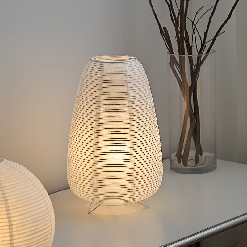1PC paper art desk lamp, USB table lamp, home lighting decorative table lamp, warm romantic and stylish night lighting ambiance, vintage fashion versatile, rice paper material and iron art stand material, suitable for home lighting decoration