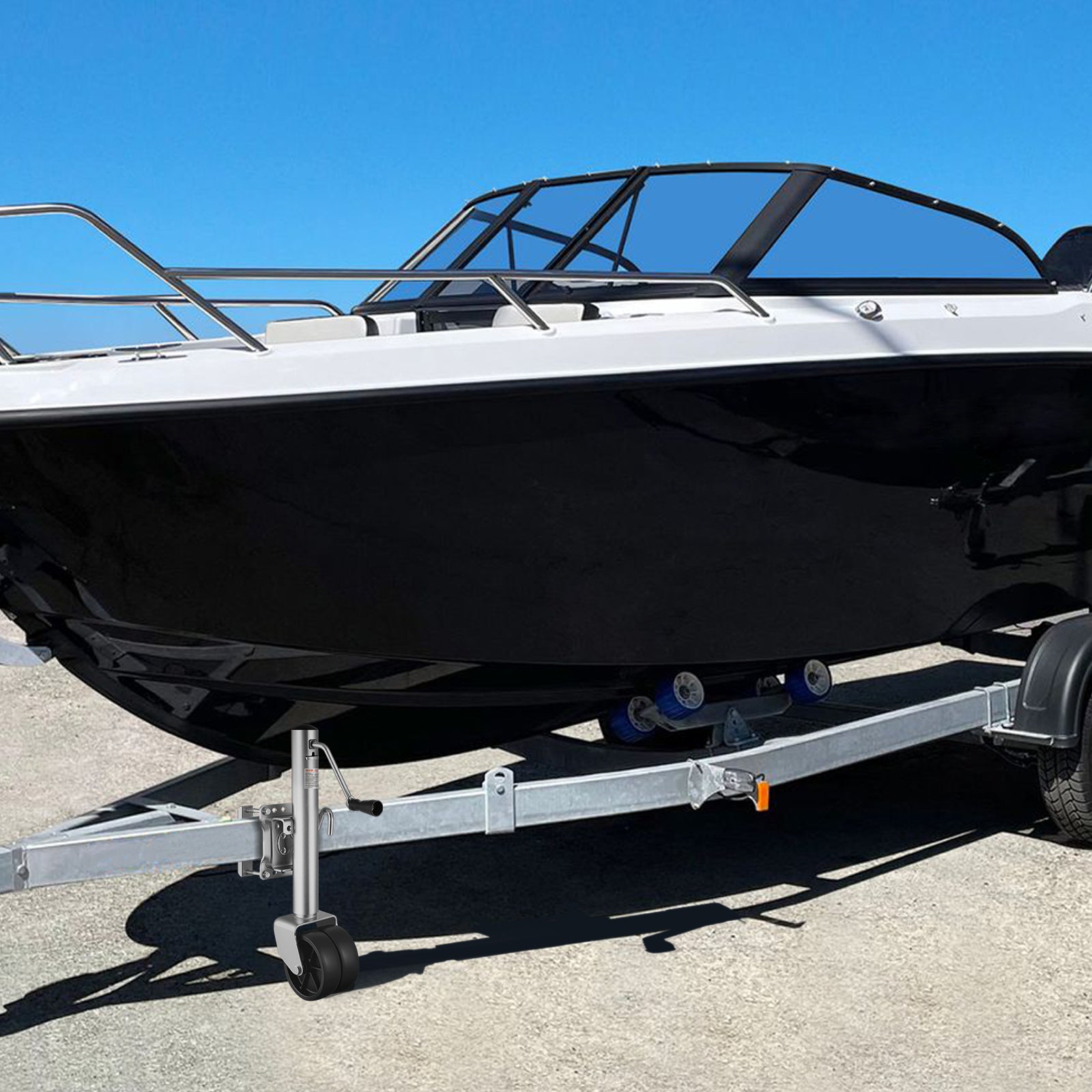 VEVOR Boat Trailer Crane Marine Heavy Duty Swivel Mount Tongue Crane 1000-2000 Lbs Load Capacity