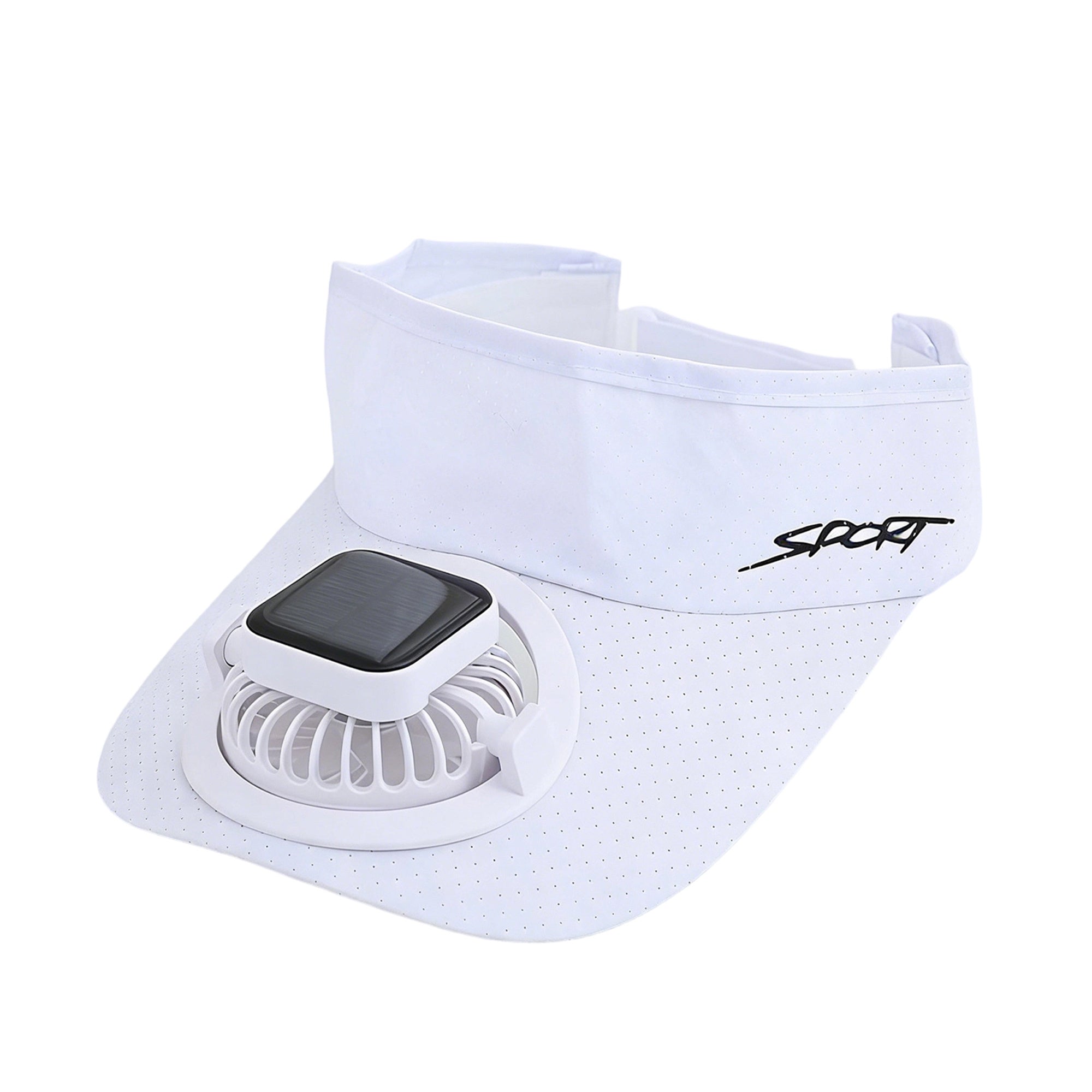 Men's Women's Hollow Baseball Cap with Solar Fan, Summer Sun Hat, Solar Outdoor Sun Visor Hat