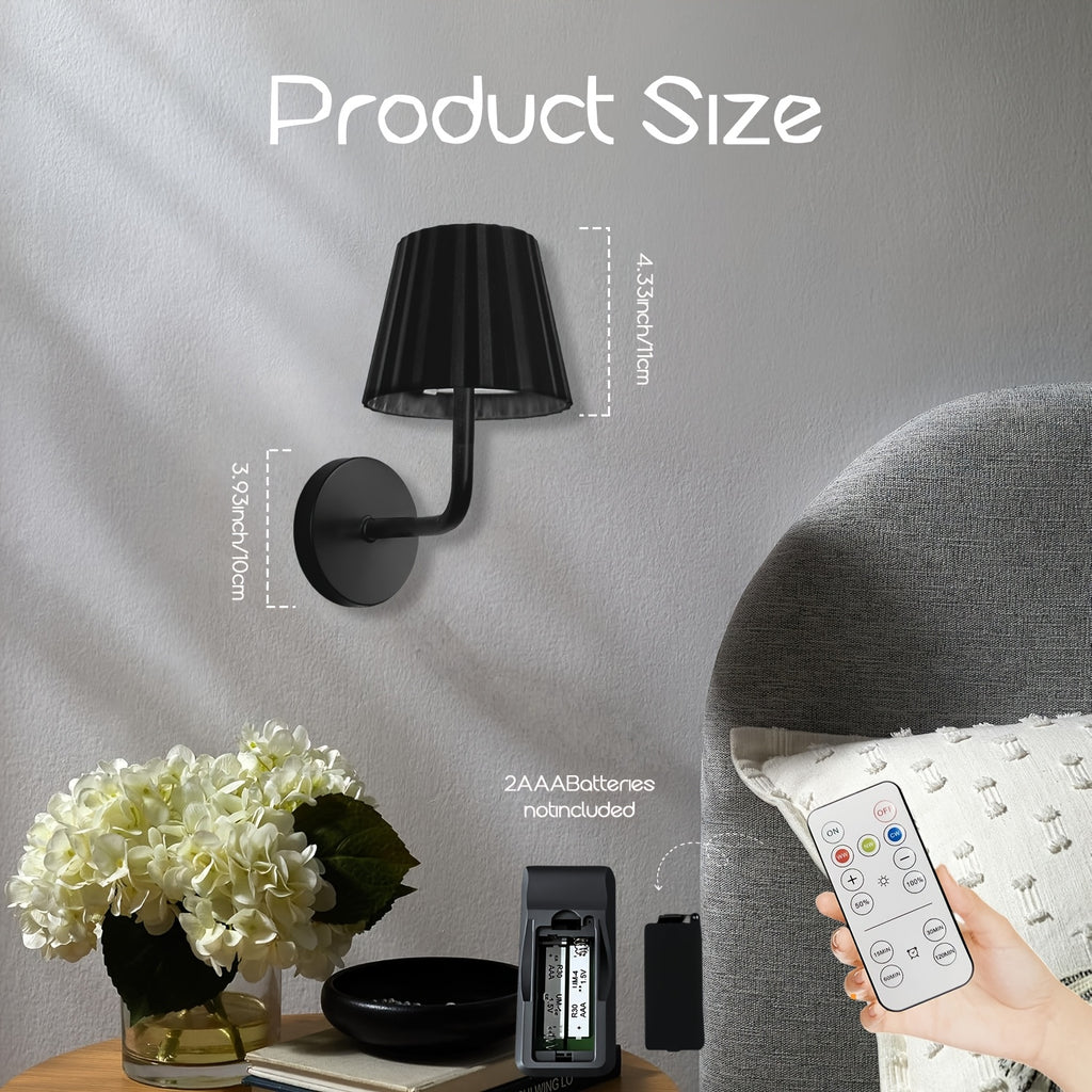 AIMLL Black Dimmable Rechargeable Desk Lamp, 800mAh Battery Capacity, Remote/Touch Control Dimming, Timer Function, Suitable for Office, Reading