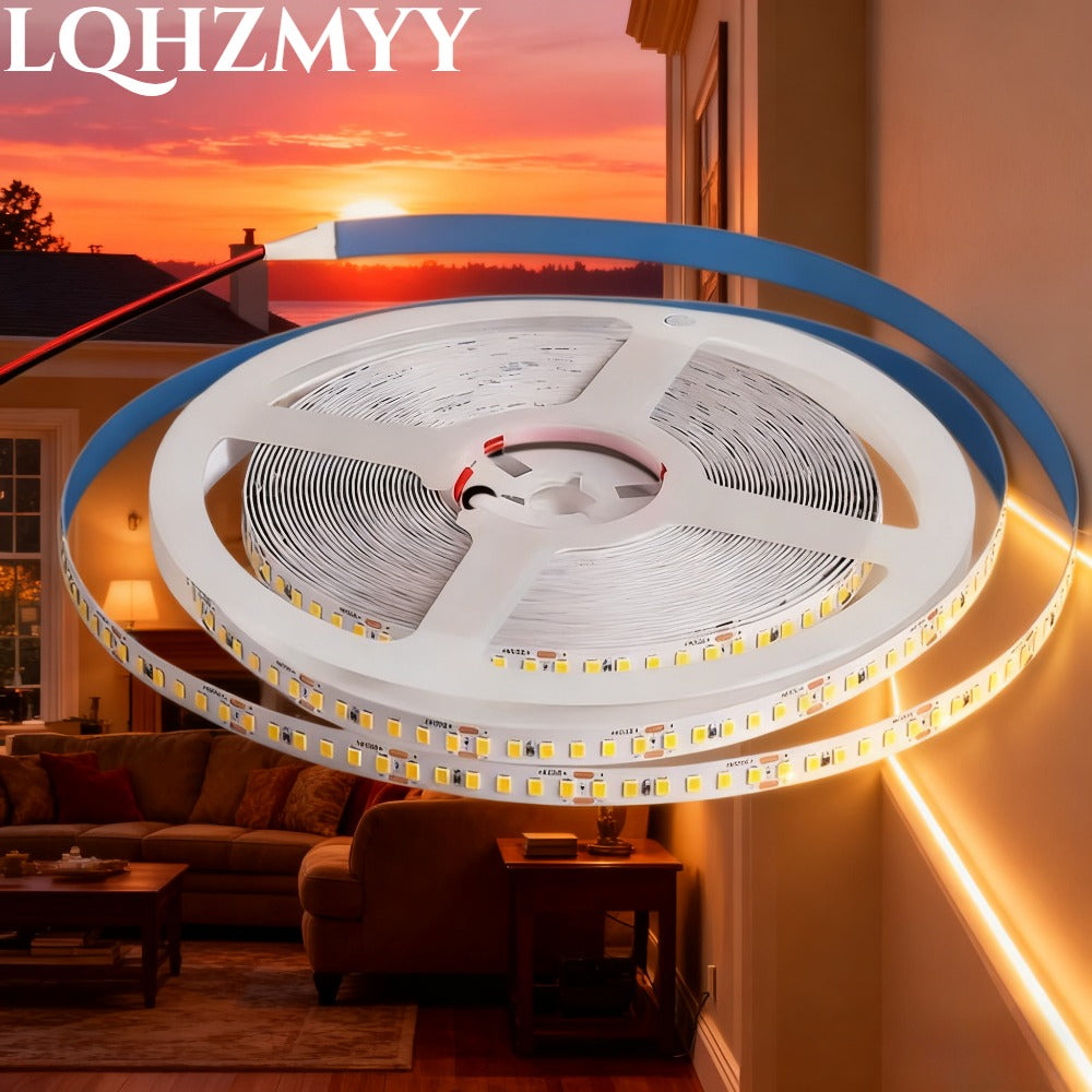 LQHZMYY 12V/24V LED燈條，3000K-6500K LED燈帶，櫥櫃下照明，樓梯，走廊，陽台，婚禮裝飾，室內樓梯照明，可裁剪且易於安裝